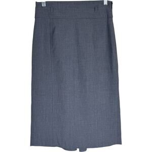 Worthington Womens Skirt Size 4 Blue Gray‎ Trumpet Hem Career Stretch Lined